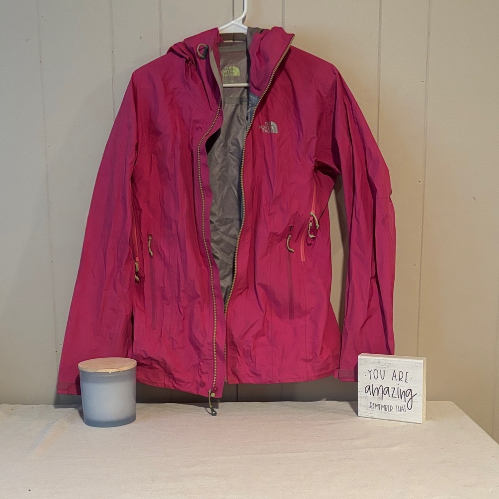 The North Face Women's Fuchsia Hooded Shell Jacket